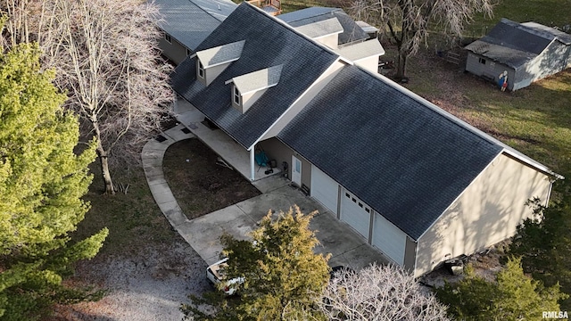 birds eye view of property