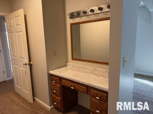 14892 Fowler School Rd, Marion, IL 62959 - bathroom with vanity and baseboards