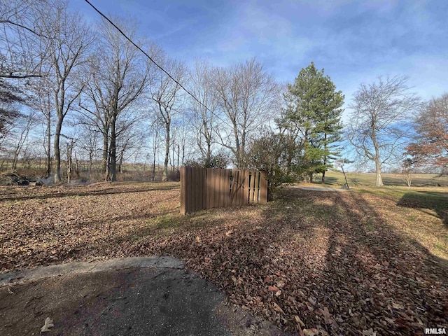 view of yard featuring a rural view