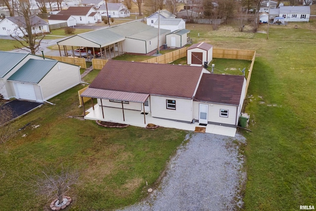 birds eye view of property