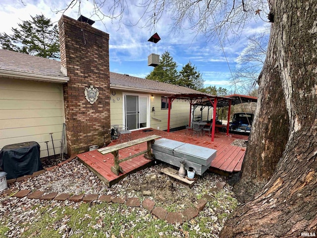 1807 E Saint Louis St, West Frankfort, IL 62896 - view of wooden deck
