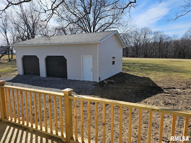 exterior space with an outdoor structure