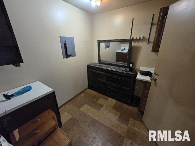 bathroom with electric panel