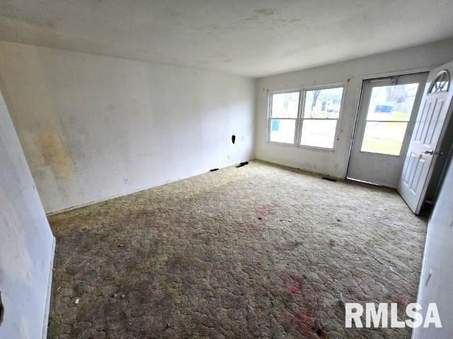 view of carpeted empty room