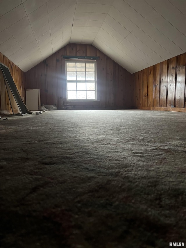 view of attic