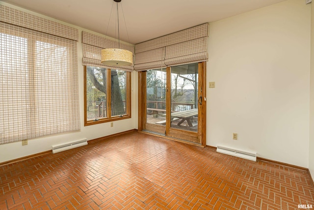 view of unfurnished dining area