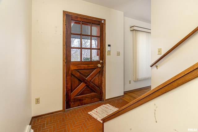 view of foyer entrance