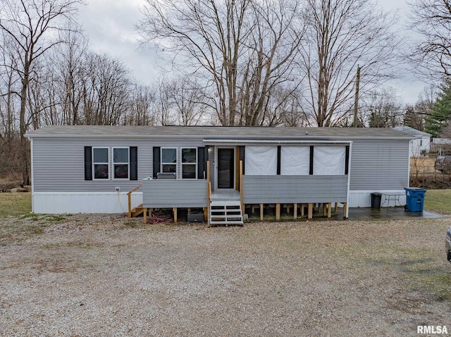 view of manufactured / mobile home