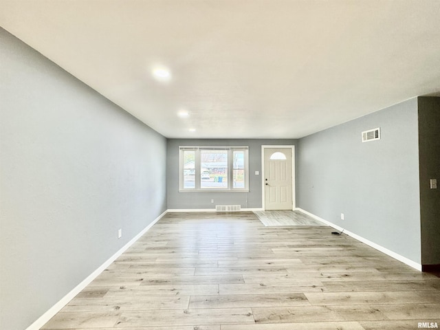 entryway with light wood-type flooring