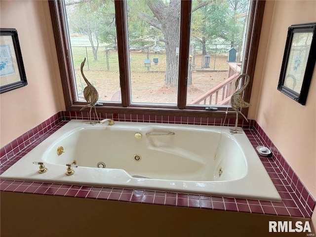 bathroom with a bathtub