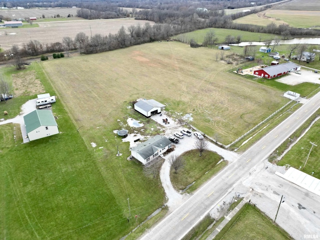 bird's eye view featuring a rural view