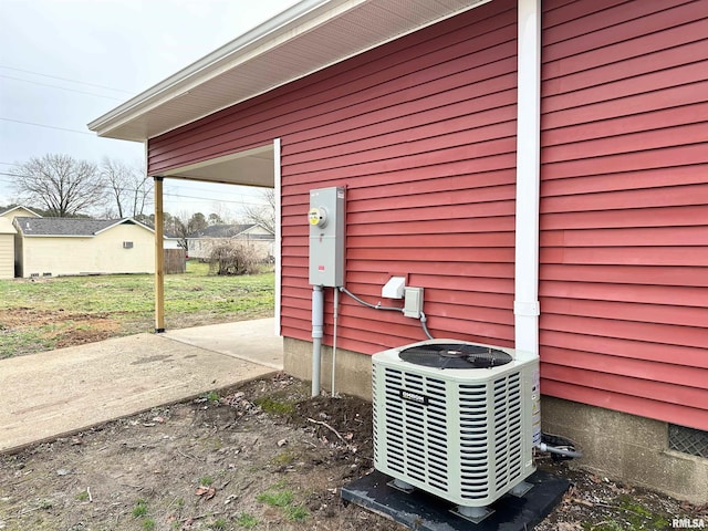 exterior details with cooling unit