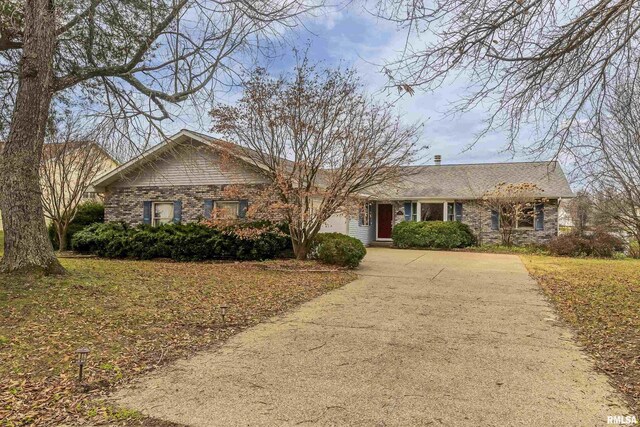 view of ranch-style home