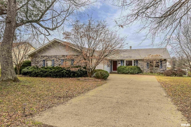 view of ranch-style home