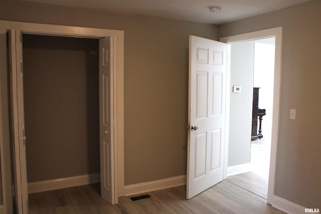 interior space featuring hardwood / wood-style flooring