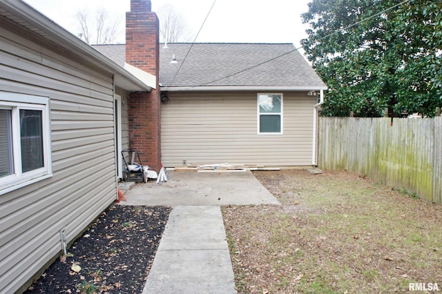 rear view of house featuring a patio area