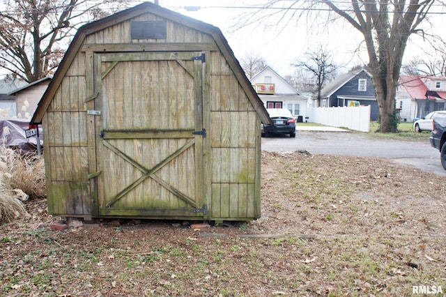 view of outdoor structure