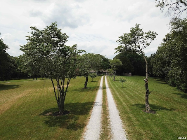 surrounding community featuring a lawn