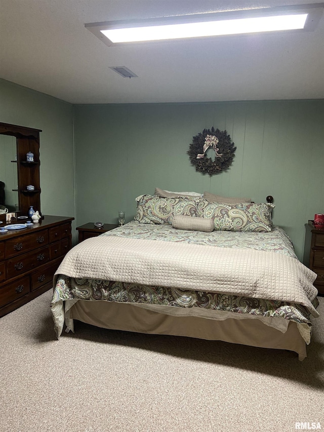 bedroom with carpet floors