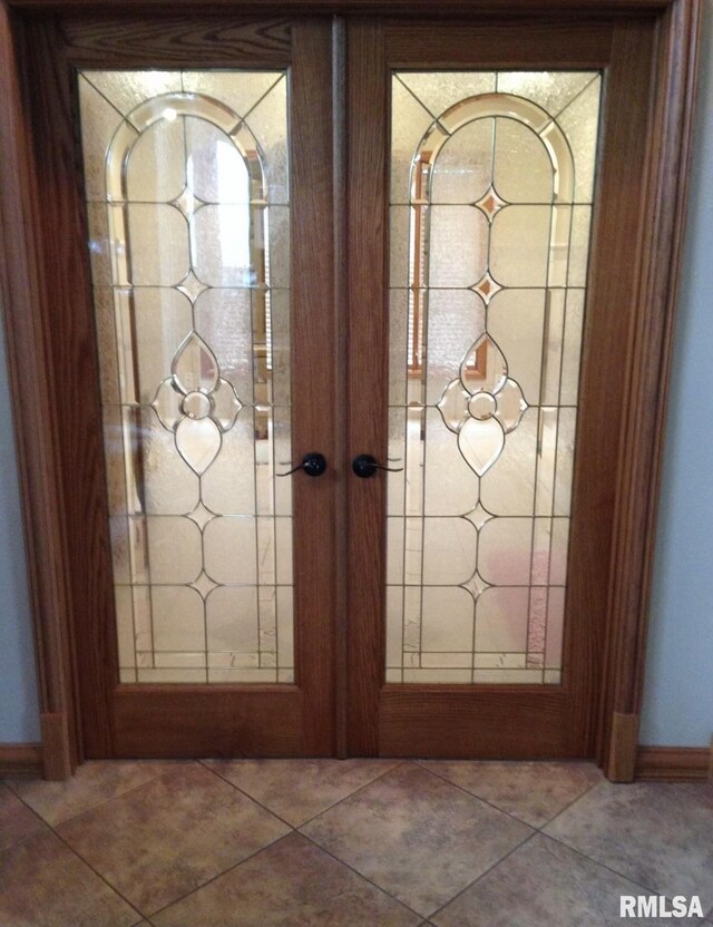 room details featuring french doors