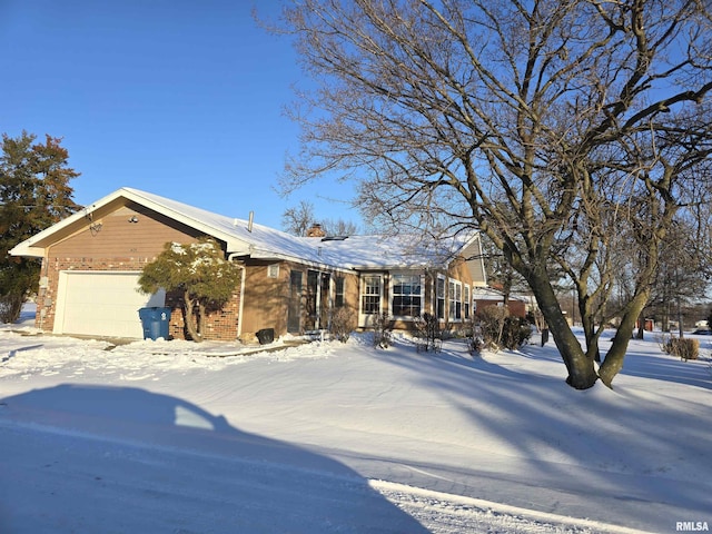 ranch-style house with a garage