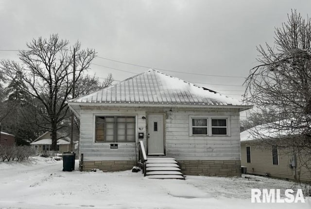 view of bungalow-style home