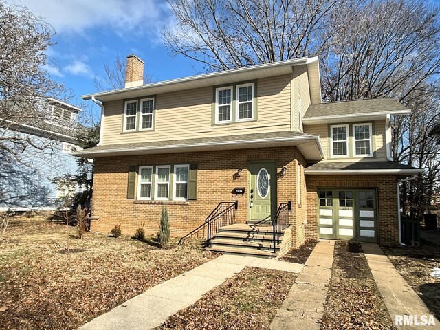 front facade featuring a garage