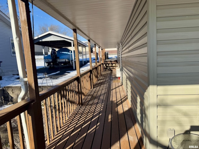 view of wooden terrace