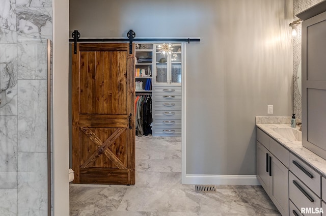 bathroom featuring vanity