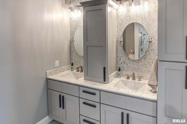 bathroom featuring vanity