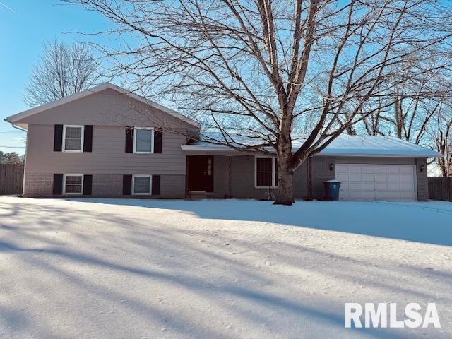 tri-level home with a garage