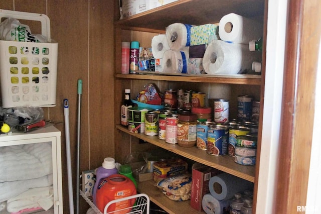 view of pantry