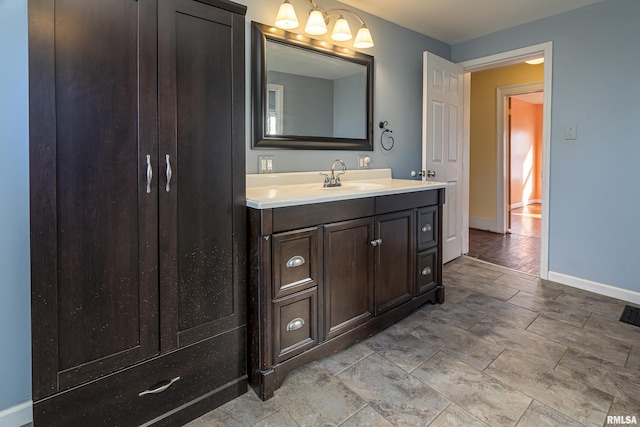 bathroom featuring vanity