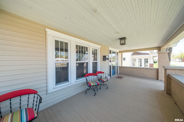 exterior space with a porch