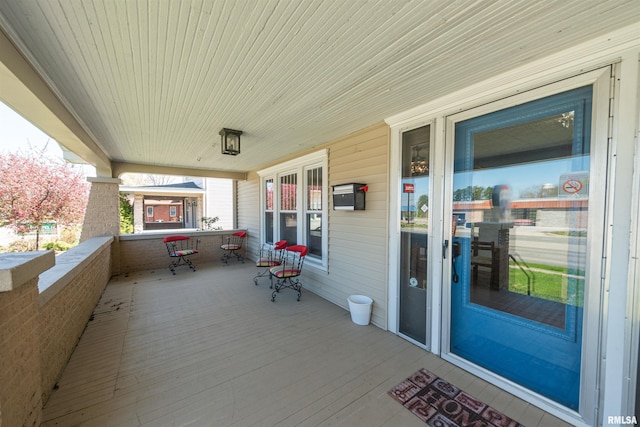 view of patio / terrace with a porch