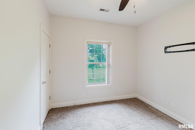 2730 Kokopelli Dr, Marion, IL 62959 - spare room with plenty of natural light, a ceiling fan, and carpet floors