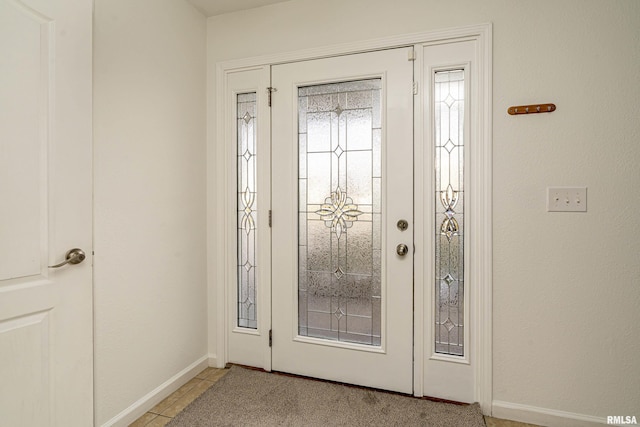 view of tiled entryway