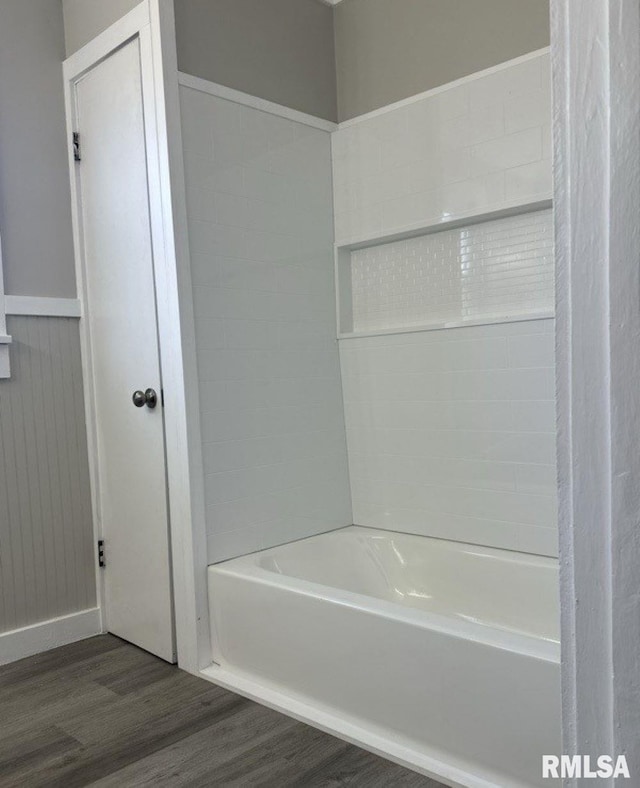 bathroom featuring hardwood / wood-style flooring