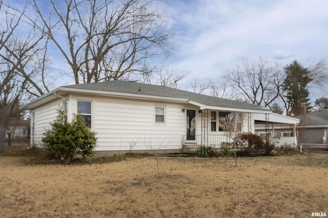 view of back of property