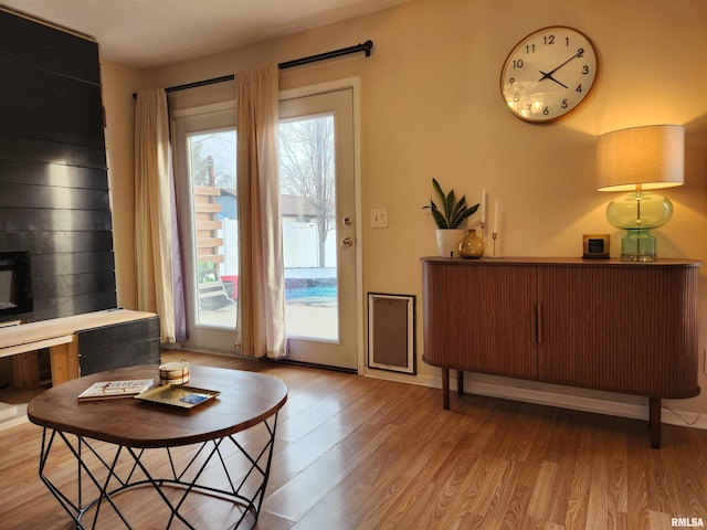 interior space featuring light hardwood / wood-style floors