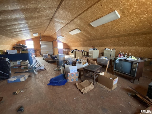 bonus room with lofted ceiling