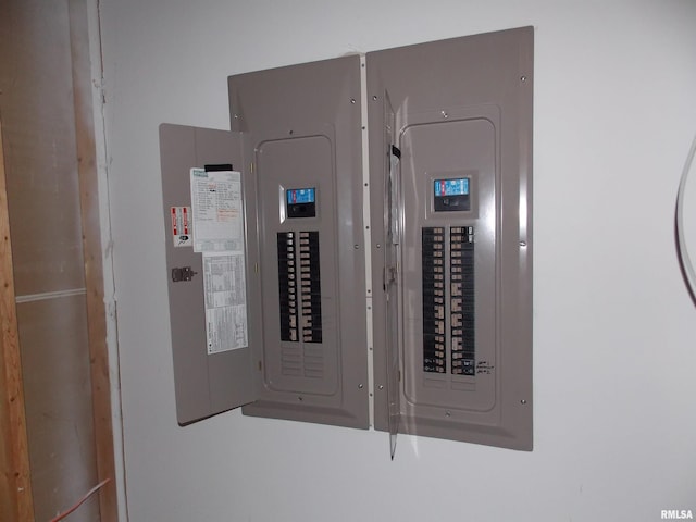 utility room featuring electric panel