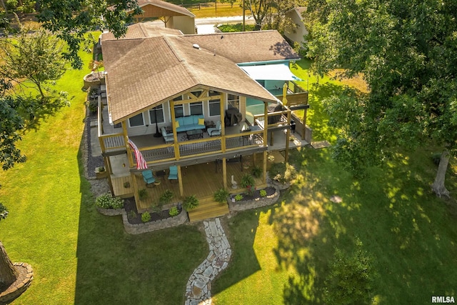 birds eye view of property