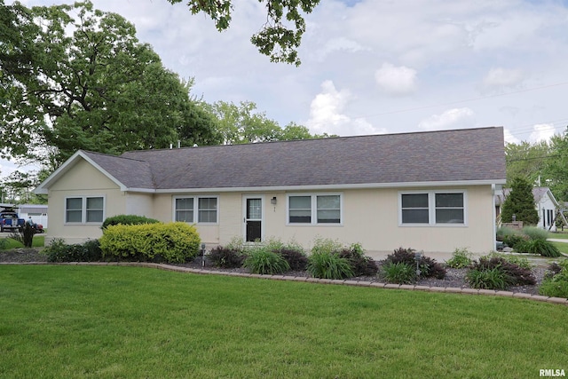 205 E Jennings, Salem, IL 62881 - ranch-style home featuring a front yard and roof with shingles