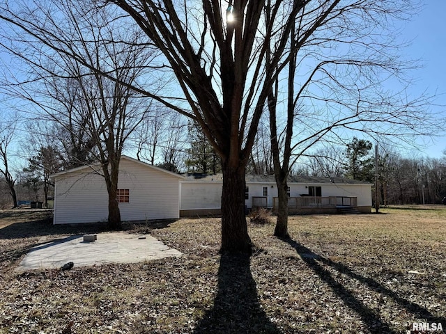 view of side of property