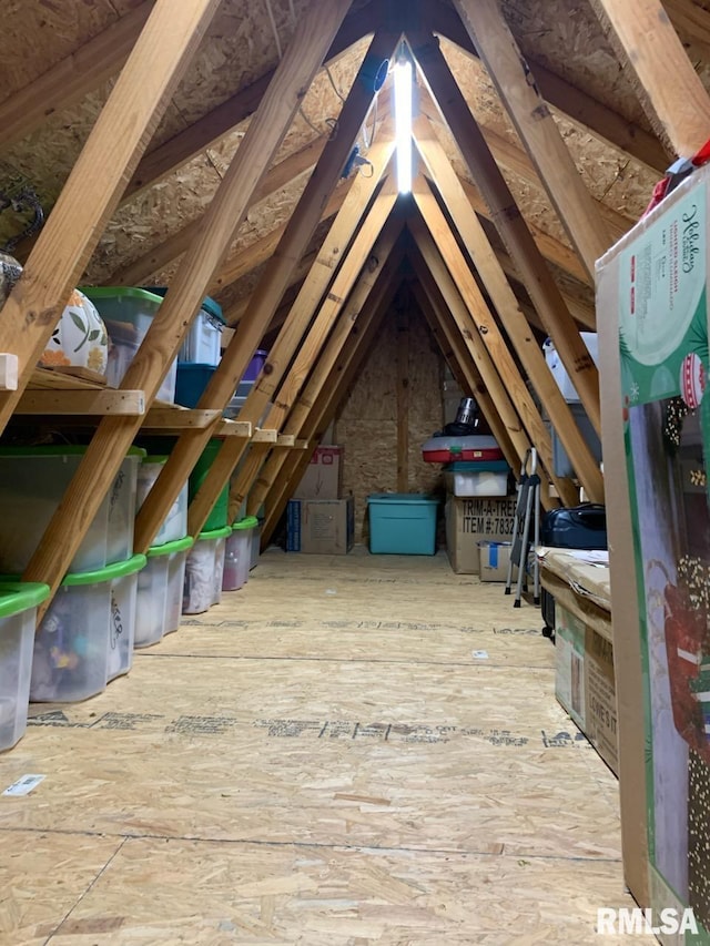 1131 Cedar Ridge Dr, Carbondale, IL 62901 - view of unfinished attic