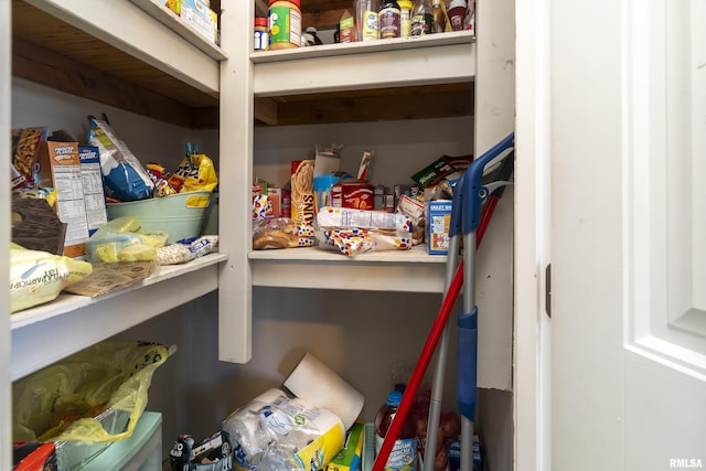 view of pantry