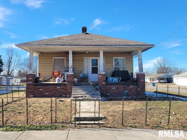 bungalow with covered porch