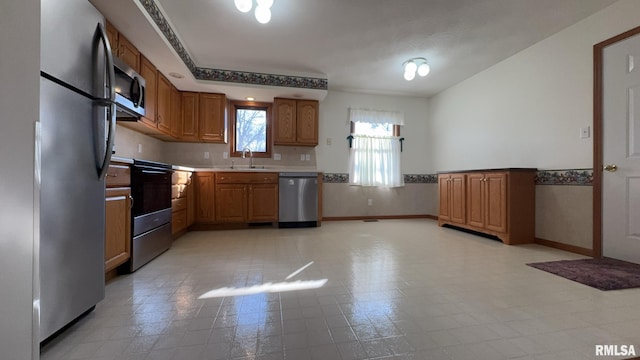 kitchen featuring sink and stainless steel appliances