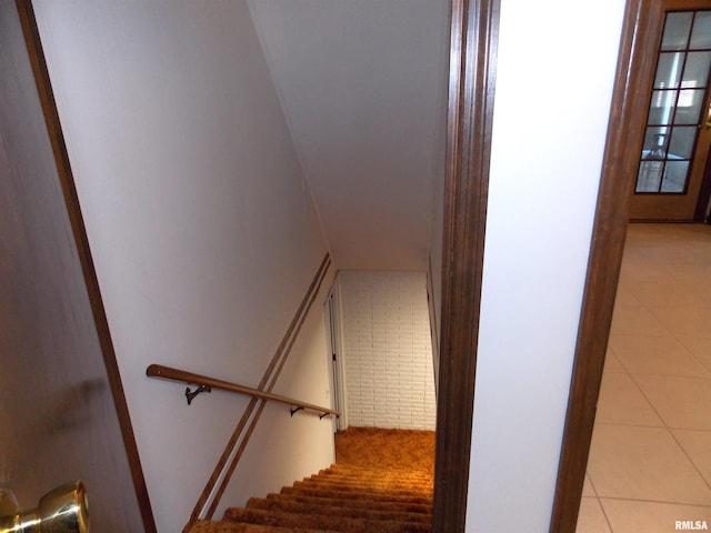 1723 Walnut Hill Rd, Centralia, IL 62801 - stairs with tile patterned floors